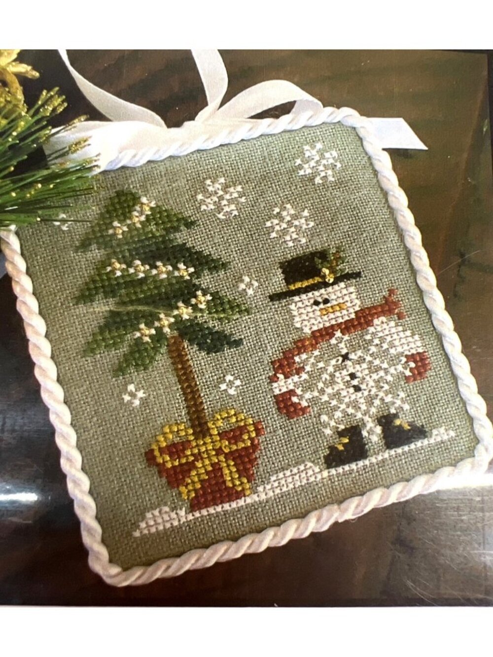 Hes A Flake Cross Stitch Pattern By Little House Needleworks Snowman Tree Design